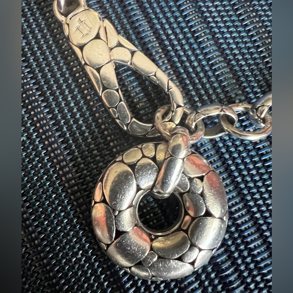John Hardy Limited SS Kali Pebble Stone Donut Charm bracelet - Must SEE! - Picture 2 of 7
